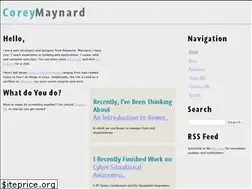 Sites similar to coreymaynard.com