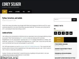 Sites similar to coreyseliger.me