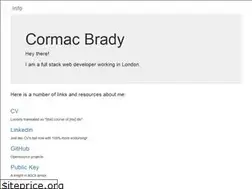 Sites similar to cormacbrady.info