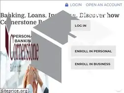Sites similar to cornerstonebank.com
