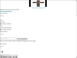 Sites similar to cornerstonebiblechurch.net