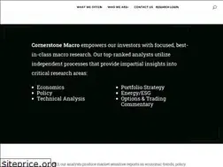Sites similar to cornerstonemacro.com
