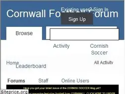 Sites similar to cornwallfootballforum.com