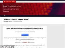 Sites similar to corolla-verso-hilfe.de