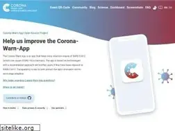 Sites similar to coronawarn.app