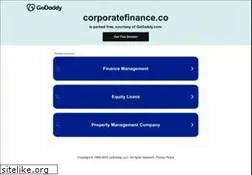 Sites similar to corporatefinance.co
