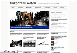 Sites similar to corporatewatch.org