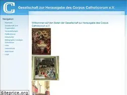 Sites similar to corpus-catholicorum.de