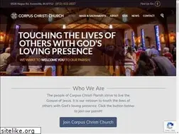 Sites similar to corpuschristievansville.org