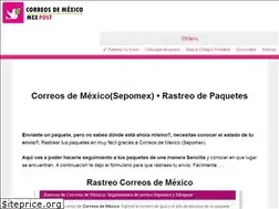Sites similar to correosdemexico-rastreo.com.mx