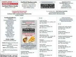 Sites similar to cortlandmenus.com