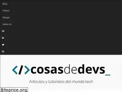 Sites similar to cosasdedevs.com