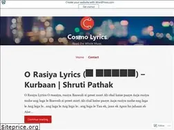Sites similar to cosmolyrics.wordpress.com