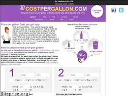 Sites similar to costpergallon.com