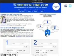 Sites similar to costperlitre.com