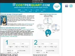 Sites similar to costperquart.com