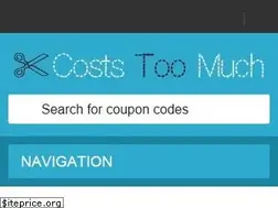 Sites similar to coststoomuch.com