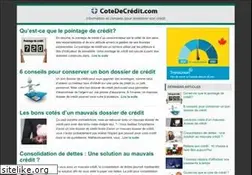 Sites similar to cotedecredit.com