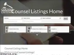 Sites similar to counsellistings.com