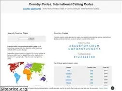 Sites similar to country-codes.info
