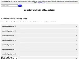Sites similar to country-codes.net