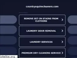 Sites similar to countrysquirecleaners.com