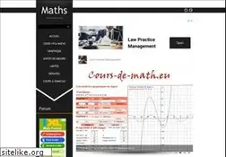 Sites similar to cours-de-math.eu