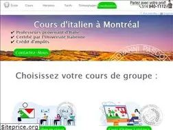 Sites similar to cours-italien-montreal.com