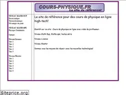 Sites similar to cours-physique.fr