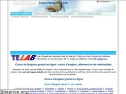 Sites similar to cours2langues.com