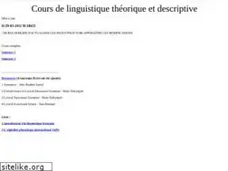 Sites similar to coursdelinguistique.free.fr