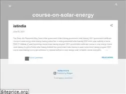 Sites similar to course-on-solar-energy.blogspot.com