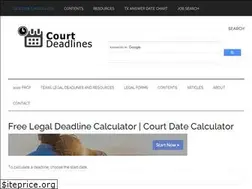 Sites similar to courtdeadlines.com