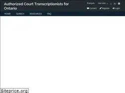 Sites similar to courttranscriptontario.ca