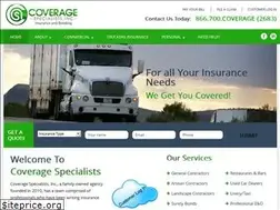 Sites similar to coveragespecialists.com
