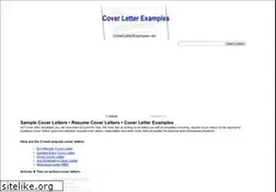 Sites similar to coverletterexamples.net
