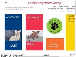 Sites similar to cowleycountyhumanesociety.org