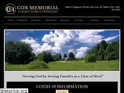 Sites similar to coxmemorialfuneralhome.com