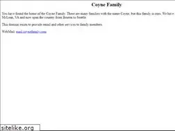 Sites similar to coynefamily.com