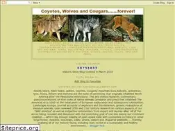 Sites similar to coyotes-wolves-cougars.blogspot.com