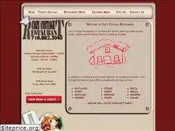 Sites similar to cozycottagerestaurant.com