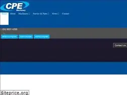 Sites similar to cpemachinery.com.au