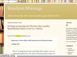 Sites similar to cpmazrandommusings.blogspot.com