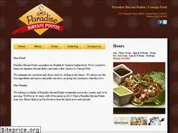 Sites similar to cpparadisebiryani.com