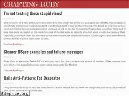 Sites similar to craftingruby.com
