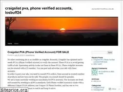 Sites similar to craigslistaccounts11.wordpress.com