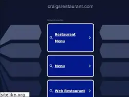 Sites similar to craigsrestaurant.com