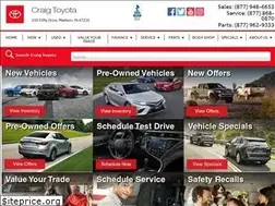 Sites similar to craigtoyota.com
