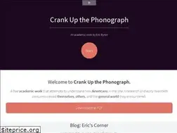 Sites similar to crankupthephonograph.com