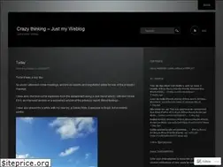 Sites similar to crazythinking.wordpress.com